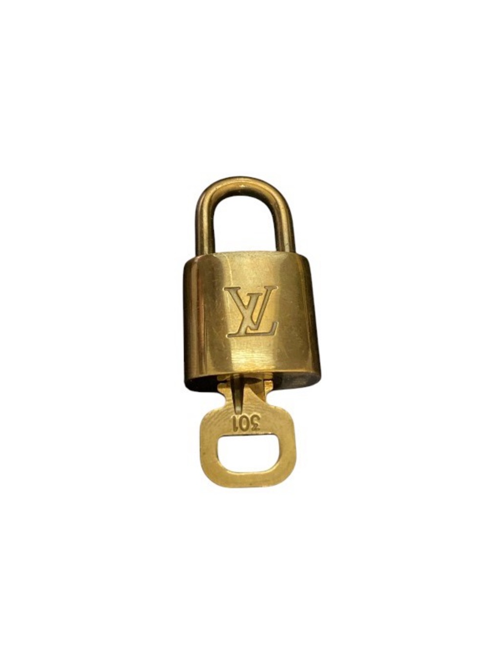 Louis Vuitton 301 Gold-Tone Padlock with Key